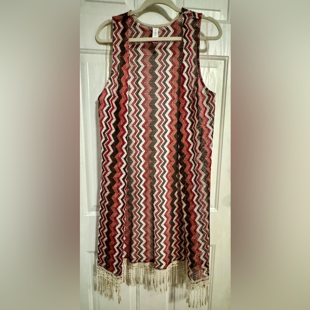 No Boundaries Chevron Tatted Cardigan- size 19